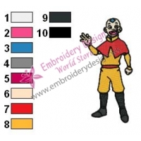 Aang Avatar The Last Airbender Embroidery Design 04